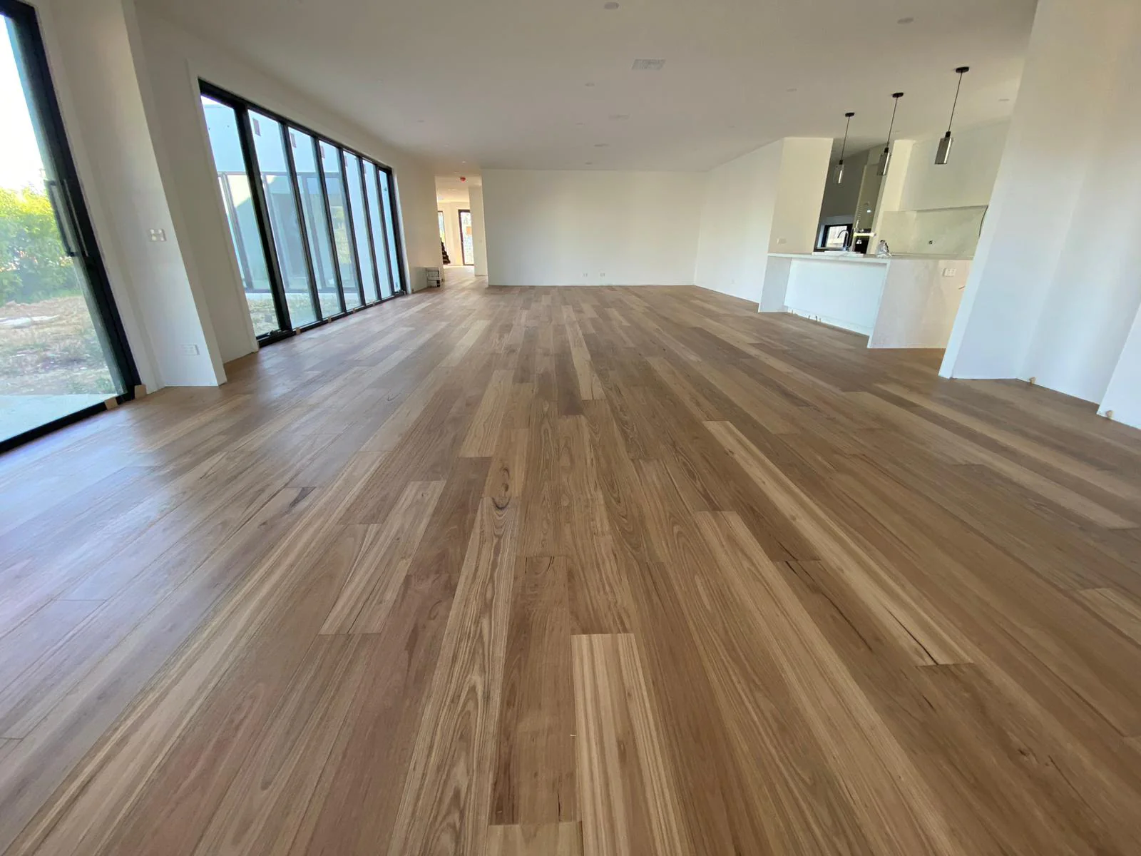 Blackbutt flooring in hallway